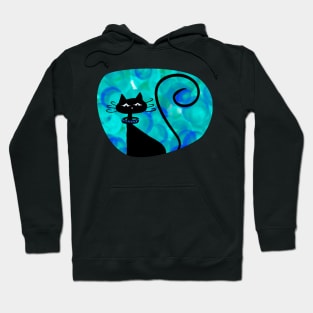 Atomic Age Cat (Blue) Hoodie